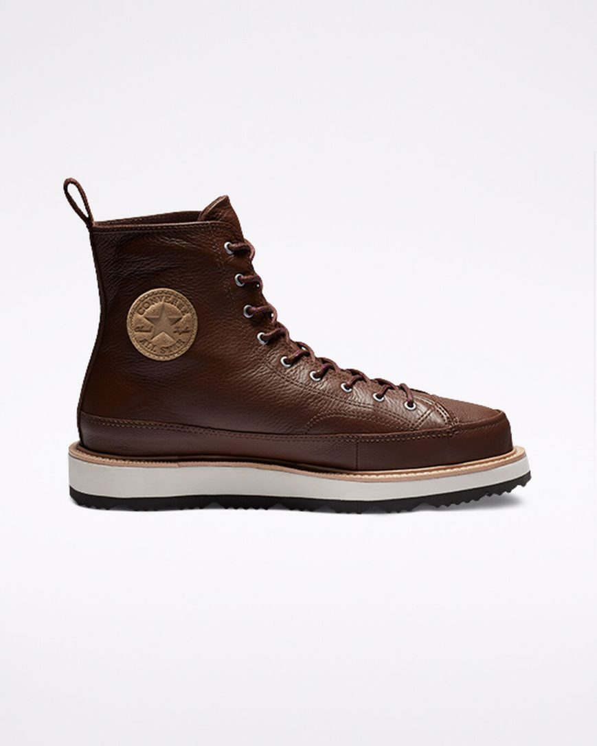 Botas Converse Chuck Taylor Crafted Altas Mujer Chocolate Negras | PE 0P8725